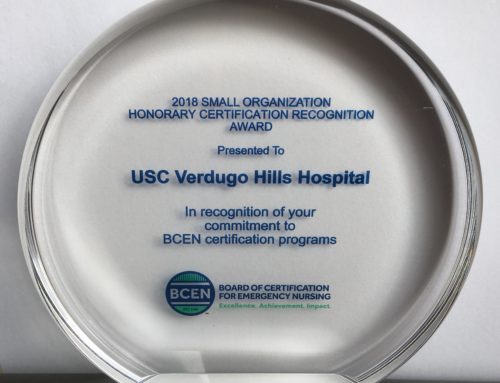 USC Verdugo Hills Hospital Receives National Recognition For Emergency Nursing Certification