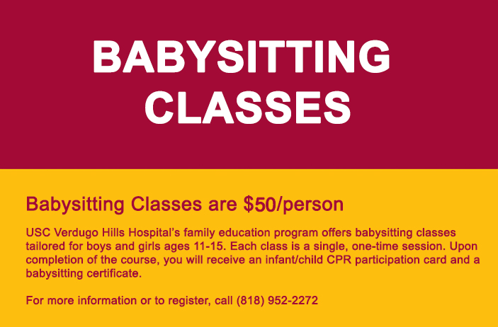 Babysitting class flyer