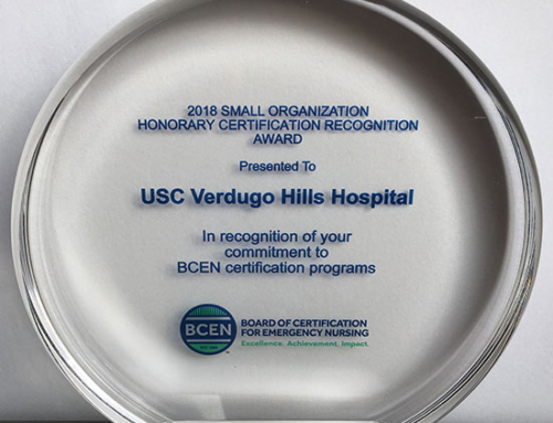 USC Verdugo Hills Hospital Receives National Recognition For Emergency Nursing Certification